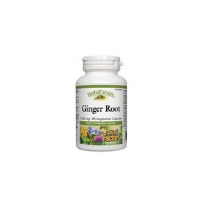 내추럴팩터스 생강뿌리 1200mg 90정 진저 루츠 (Natual Factos Ginge Root), 1개