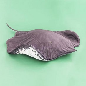 Manta Ray 봉제 장난감 실생활 악마 레이 매트 카펫 러그 베개 인형 에어컨 방 낮잠 일시 정지 퀼트 다다미 쿠션, 120x110cm_01=MantaRayFish, 1개, 1.Manta Ray