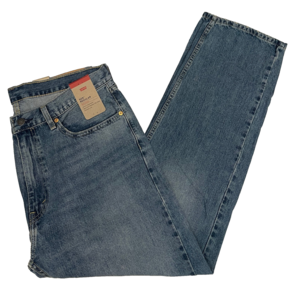 리바이스 505 Regula Fit Mens Cotton Jeans 36X30 Blue W36L30 #1277