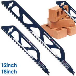 범용 왕복 톱날 합금 강철 벽돌 콘크리트 돌 철거 절단 도구 절단 레시프 세이버 톱날 12 인치 18 인치
