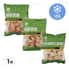 [정연푸드] 마니커에프앤지 버팔로봉1kg + 버팔로윙1kg + 핫스파이스윙1kg 세트, 1개