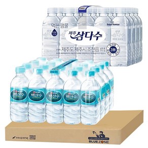 백산수 330ml x 20개 + 무라벨삼다수 330ml x 20개, 40개