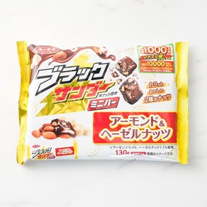 [메가마트]블랙썬더 미니바 아몬드앤헤이즐넛 118g, 130g, 1개