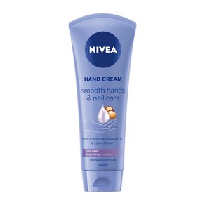 NIVEA 니베아 스무스 네일 핸드크림 100ml Smooth Hand Ceam & Nail Cae, 1개