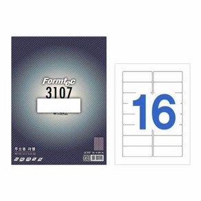 폼텍 라벨16칸20매 LQ-3107(주소용 99.1x33.9mm)