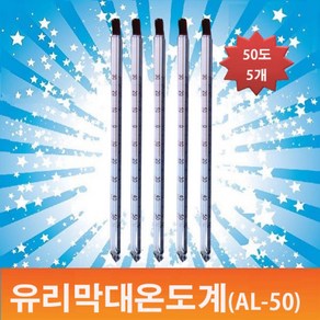 유리막대온도계(AL-50)X5개