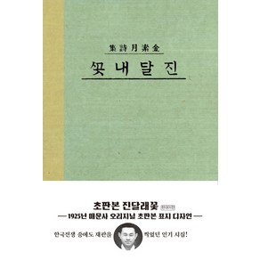 진달래꽃(현대어판)(초판본)(1925년 매문사 오리지널 초판본 표지디자인), 더스토리, 김소월 저