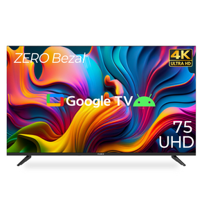 큐빅스 4K UHD LED 스마트 TV 189cm(75인치) 구글 안드로이드 HDR 블루투스 WIFI 넷플릭스 유튜브 스탠드 벽걸이 기사방문설치, 190cm(75인치), NGE751UHD, 스탠드형, 방문설치