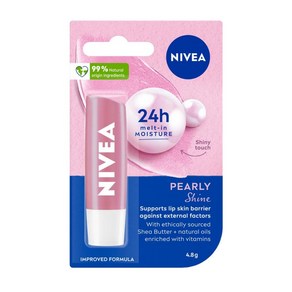 니베아 펄리 샤인 모이스처라이징 립밤 NIVEA Pealy Shine Moistuising Lip Balm, 1개