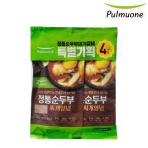 풀무원 찬마루 정통순두부 찌개 양념 140g x 5개, 4개