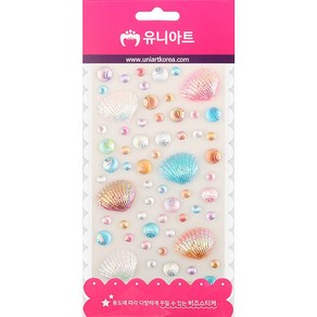 유니아트 비즈스티커 86번 보석 스티커 조개스티커, 본상품선택