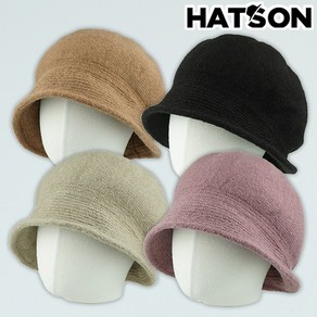 [햇츠온]H2-4303 HatsON 브랜드 여성 겨울 울 방울 비니 털 와이어 모자 보넷 보닛 벙거지 AA