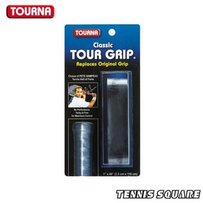 투나 그립 CLASSIC TOUR GRIP Black (2.5cm x 110cm) 테니스 원그립, 1개