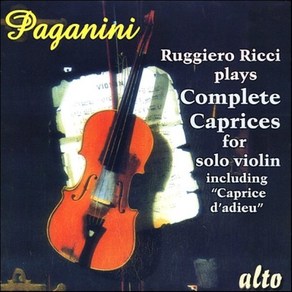 [CD] Ruggiero Ricci 파가니니: 24곡의 바이올린 독주를 위한 카프리스 - 루지에로 리치