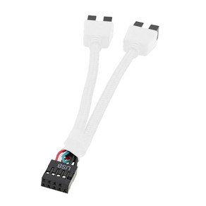 USB 2.0 9pin 스플리터 케이블 1 ~ 2 확장 프로그램은 데이터 전송 속도를 높이고 안정적인 연결을 보장합니다., 1개