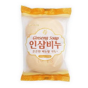 인삼비누 100g 2개입 세수비누 미용비누 화장비누 목욕비누