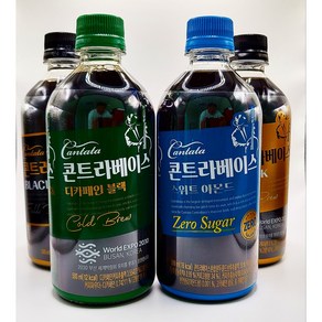 칸타타 콘트라베이스 500ml 스윗아몬드 6개+ 콜드브루블랙 6개 + 블랙앤샷 6개 + 디카페인블랙 6개