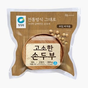 청정원 고소한손두부(부침찌개용), 300g, 3개