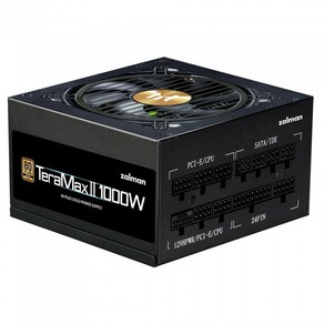 잘만 TeaMax II 1000W 80PLUS Gold 풀모듈러 블랙 ATX 3.0 (PCIE5)