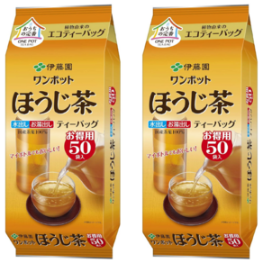 이토엔 말차 호지차 에코 티백 50봉 x2개, 2개, 3.5ml, 2개, 50개입