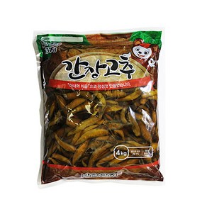 또밥찬 아삭 간장고추 4kg 장아찌 반찬단지 대용량