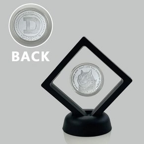 기념 주화 코인 Ada Ripple Dogecoin Cadano 암호화 비트코인 라이트코인 이더리움 암호화폐 금속 동전 전시 스탠드 포함 1 개, [24] Dogecoin 6
