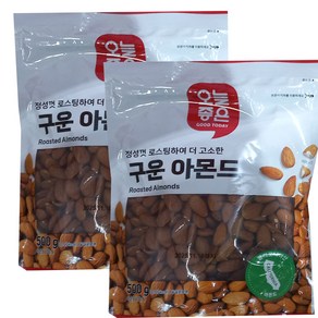 오늘좋은 구운 아몬드, 2개, 500g