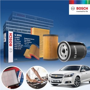 말리부 2.0/2.4 가솔린 BOSCH 에어크리너 오일필터 2종세트 5L 필요 a2451+o110 KPT-5560403 cs03027, 1개