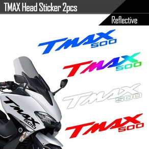 로고 스티커 엠블럼 호환 반사 스쿠터 바디 사이드 스트립 페어링 데칼 야마하 TMAX 500 Tmax530 Tmax500 Tmax560, 530 Red