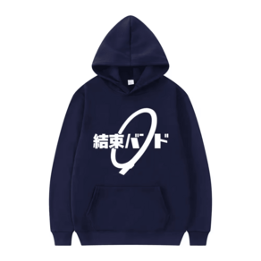 [봇치 더 락] 결속 밴드 데일리 남녀공용 긴팔 후드 티셔츠