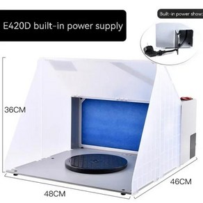 스프레이부스 피규어 도색 필터 취미용 에어브러시 페인트 박스 배기 선풍기 아트 공예 취미 모델링, 4) 420 built-in, 05 420 built-in