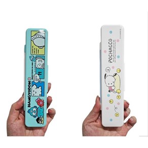 산리오 소음방지 수저세트 (수저통포함 18cm 포차코 한교동), 한교동, 1개