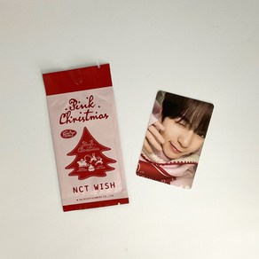 엔시티위시 료 2024 핑크 크리스마스 포토카드 포카1 NCT WISH RYO 2024 PINK CHRISTMAS PHOTOCARD 1