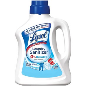 Lysol Laundy Sanitize Additive Cisp Linen 라이솔 세탁 소독제 크리스피 린넨 41oz 2팩, 1개, 2.66L