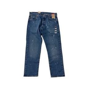 리바이스 501 93 Staight Jeans Mens 36x30 Blue Paint Splatte Distessed Wokwea