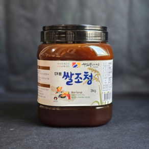 대흥 쌀조청 3kg 광구 조청엿 용기 전통쌀엿, 1개