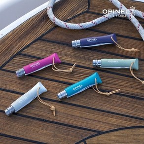 [OPINEL] 클래식 6 칼라코드 나이프 & 가죽끈 핑크, 단품, 1개