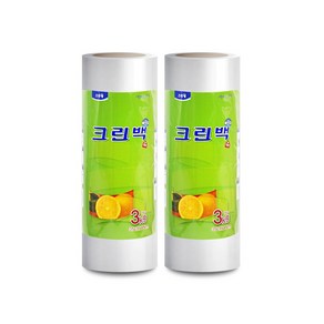 크린랲 대용량 롤타입 롤백 3kg, 2개, 1개입, 특대(XL)