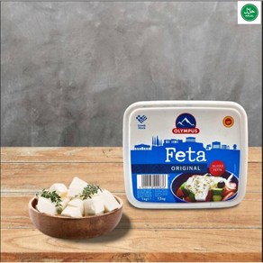 Authentic Greek Taste Olympus Halal Feta Cheese. 전통 그리스 맛 올림푸스 하랄 페타 치즈