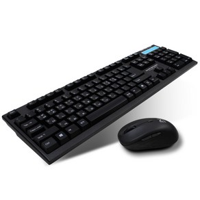 스카이디지탈 NKEYBOARD W570 무선 키보드 마우스 세트 [키스킨 포함], 화이트