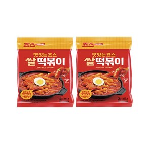 죠스 쌀떡볶이 (파우치), 363g, 2개