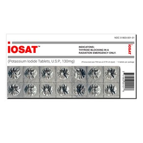 iosat 요오드화칼륨 정제 130 mg 각 14정 x 1팩 유통기한 2032년 3월 상품 기타건강보조식품 영양제 칼륨 potassium iodide 정제 아이오딘 분말 칼륨정, 1개