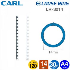 wIGGLE_CARL 루즈링 14mm 화이트 3개입, 14mm-화이트