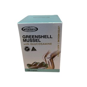 (호주직배) 마더네스트 초록잎홍합 글루코사민 함유 캡슐 100정 Mothernest Greenshell Mussel with GLUCOSAMINE