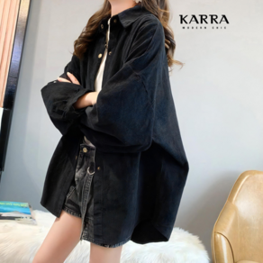 KARRA (77까지)골덴루즈스냅셔츠_KF4WSH001C-F