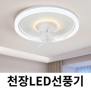 RIWELDY 천장 선풍기 LED 실링팬 천장형 조명 천정형 선풍기등 씰링팬, 기본형