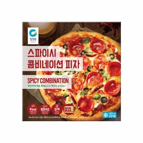 상세설명참조 청정원 스파이시 콤비네이션 피자 340g, 1개