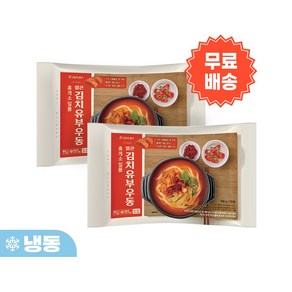 휴게소 일품 얼큰 김치유부우동 768g (2인분) X 2개 [원산지:상세설명에 표시]