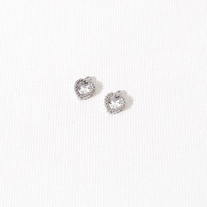 비즈아이 [8-052-16]써지컬스틸 펜던트 큐빅도트하트 6.5x8mm 1개