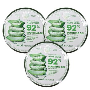 네이처리퍼블릭 수딩 앤 모이스처 알로에베라 92% 수딩젤, 300ml, 3개